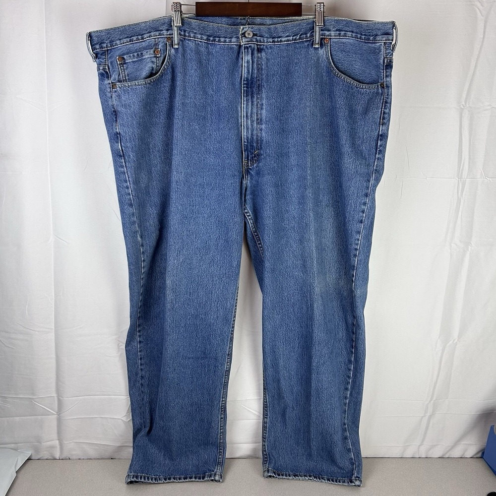 Levi's Men's Classic 505 Regular Fit Jean Straight Leg, Blue, Size 54 x 32